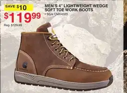 Dunham's Sports CARHARTT MEN'S 4 LIGHTWEIGHT WEDGE SOFT TOE WORK BOOTS offer