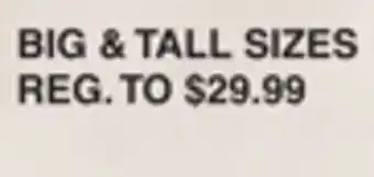 Dunham's Sports BIG & TALL SIZES offer