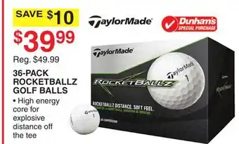 Dunham's Sports 36-PACK ROCKETBALLZ GOLF BALLS offer