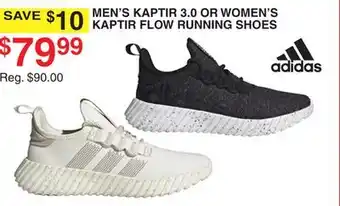 Dunham's Sports ADIDAS MEN'S KAPTIR 3.0 OR WOMEN'S KAPTIR FLOW RUNNING SHOES offer