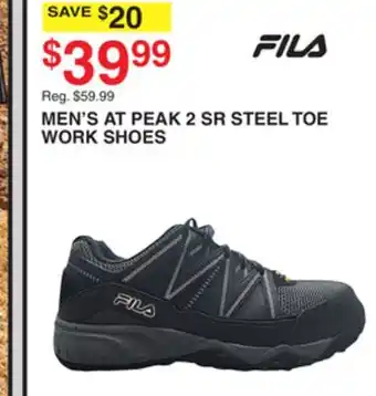 Dunham's Sports MEN'S AT PEAK 2 SR STEEL TOE WORK SHOES offer