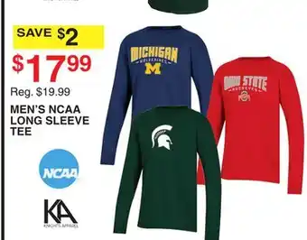 Dunham's Sports MEN'S NCAA LONG SLEEVE TEE offer