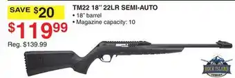 Dunham's Sports TM22 18 22LR SEMI-AUTO offer