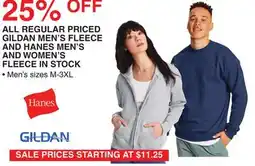 Dunham's Sports GILDAN MEN'S FLEECE AND HANES MEN'S AND WOMEN'S FLEECE IN STOCK offer