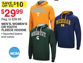 Dunham's Sports MEN'S, WOMEN'S OR YOUTH FLEECE HOODIE offer