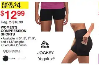 Dunham's Sports WOMEN'S COMPRESSION SHORTS offer