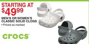 Dunham's Sports MEN'S OR WOMEN'S CLASSIC SOLID CLOGS offer