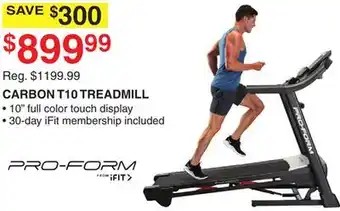 Dunham's Sports CARBON T10 TREADMILL offer