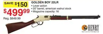 Dunham's Sports GOLDEN BOY 22LR offer