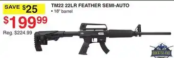 Dunham's Sports TM22 22LR FEATHER SEMI-AUTO offer