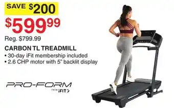 Dunham's Sports CARBON TL TREADMILL offer