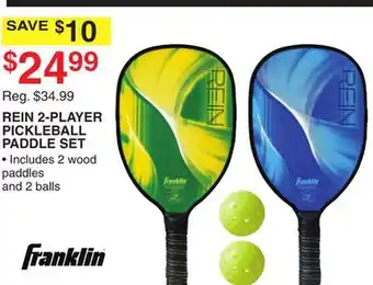 Dunham's Sports REIN 2-PLAYER PICKLEBALL PADDLE SET offer