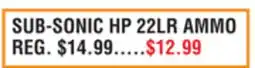 Dunham's Sports SUB-SONIC HP 22LR AMMO offer