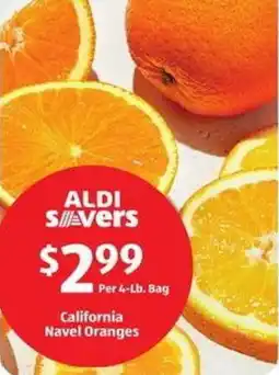 Aldi California Navel Oranges offer
