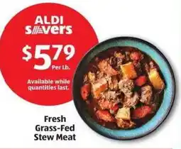 Aldi Fresh Grass-Fed Stew Meat offer