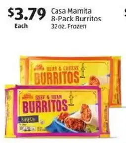 Aldi Casa Mamita 8-Pack Burritos offer