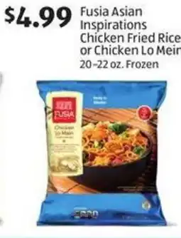 Aldi Fusia Asian Inspirations Chicken Fried Rice or Chicken Lo Mein offer