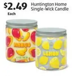 Aldi Huntington Home Single-Wick Candle offer