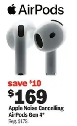 Meijer Apple Noise Cancelling AirPods Gen 4 offer