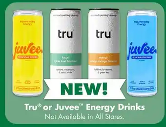 Dollar Tree NEW! Tru or Juvee Energy Drinks offer