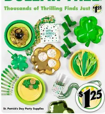 Dollar Tree St. Patrick's Day Party Supplies offer