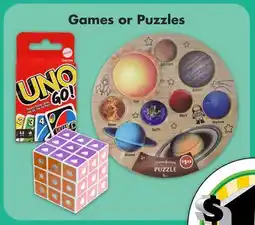 Dollar Tree Games or Puzzles offer