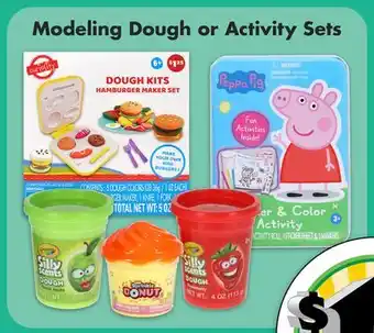 Dollar Tree Modeling Dough or Activity Sets offer