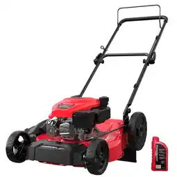 Walmart PowerSmart Gas Lawn Mower, 21 inches 144cc 2-in-1 Walk-Behind , Side Discharge Push Lawn Mower offer