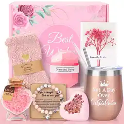 Walmart Ayieyill 10 Pack Mother's Day Gift Baskets for Mom, Holiday Gifts for Women, Pink offer