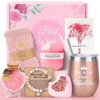 Walmart Ayieyill 10 Pack Mother's Day Gift Baskets for Mom, Holiday Gifts for Women, Pink offer