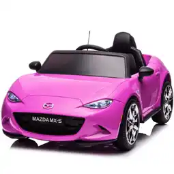 Walmart HEIMILI Mazda Pink 12V Kids Ride on Car Electric Powered Wheels Car w/ Remote Control LED offer