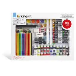 Walmart KINGART 175 Piece Mixed Media Art Set - Complete Drawing, Painting & Sketching Kit for All Levels offer