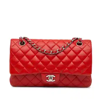 Walmart Pre-Owned Authenticated Chanel Shoulder Bag Lambskin Leather Red Women (Good) offer