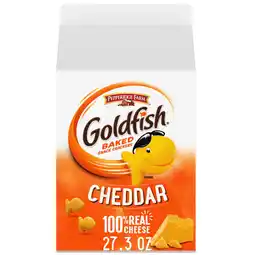 Walmart Goldfish Cheddar Cheese Crackers, 27.3 oz Carton offer