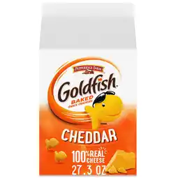 Walmart Goldfish Cheddar Cheese Crackers, 27.3 oz Carton offer