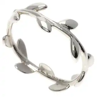 Walmart Pre-Owned Tiffany Olive Leaf Ring, Silver, Women's (Good) offer