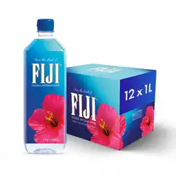 Walmart FIJI Natural Artesian Bottled Water 1 Liter / 33.8 fl oz (Pack of 12) offer