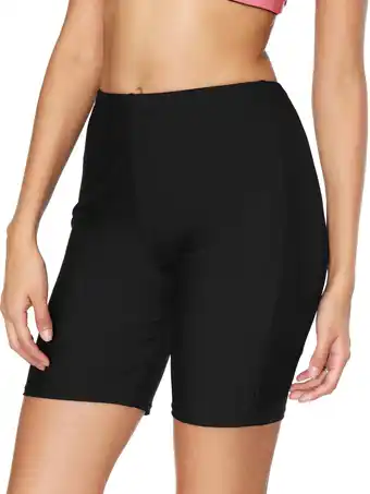 Walmart Charmo High-Waist Swim Shorts Boardshort Swim Bottom Tankini Swimwear Shorts Bike Sport Pants offer