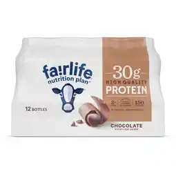 Walmart Fairlife High Protein Chocolate Nutrition Shake, 11.5 oz Bottle, 12/Pack offer