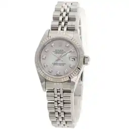 Walmart Pre-Owned Rolex 79174NG Datejust 10P Diamond Watch Stainless Steel SS K18WG Ladies (Good) offer