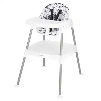 Walmart Evenflo Eat and Grow 4-in-1 Convertible Infant High Chair (Pop Star White) offer