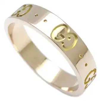 Walmart Pre-Owned GUCCI Icon Ring #12 K18PG Pink Gold 292865 offer