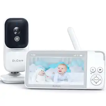 Walmart Dr.Care 3.5 Video Baby Monitor with 4X Zoom Camera, 2-Way Audio, Video Recording, Night Vision offer