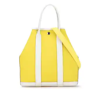 Walmart Pre-Owned Authenticated Herms Satchel Calf Yellow Women offer