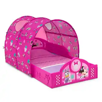 Walmart Disney Minnie Mouse Plastic Sleep and Play Toddler Bed with Canopy by Delta Children offer