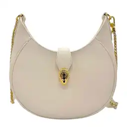 Walmart Pre-Owned BVLGARI Shoulder Bag Handbag Serpenti Leather Light Beige Women's z3074 (Good) offer