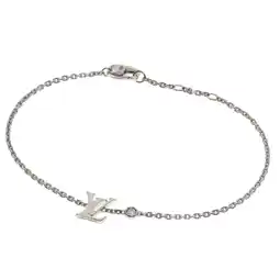 Walmart Pre-Owned Louis Vuitton Idylle Blossom Diamond LV Bracelet K18 White Gold Women's (Good) offer