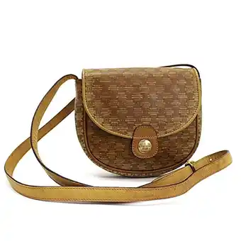 Walmart Pre-Owned Celine Old Macadam Pattern Shoulder Bag PVC x Leather Beige CELINE Ladies (Fair) offer