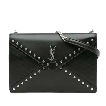 Walmart Pre-Owned Authenticated Saint Laurent Shoulder Bag Lambskin Leather Black Women (Good) offer