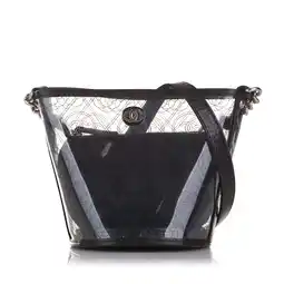 Walmart Pre-Owned Authenticated Chanel Bucket Bag Calf Black Women offer